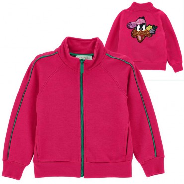 Bluza dla dziewczynki Daffy Monnalisa 006483 - A - markowe ubrania dla dzieci