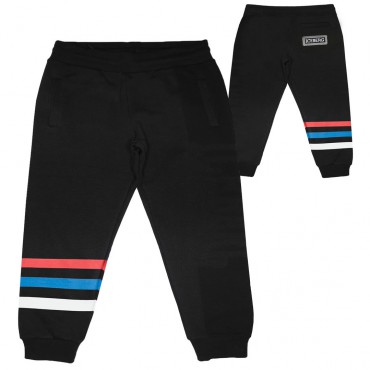 Czarne spodnie dla małego chłopca Iceberg 006499 - A - spodnie dla dziecka i niemowlęcia