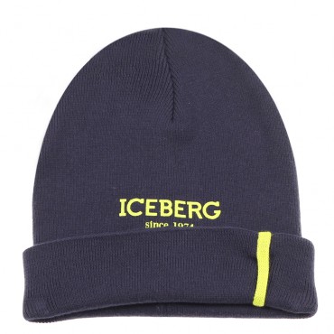 Granatowa czapka dla małego chłopca Iceberg 006508 - A - czapki dla dzieci