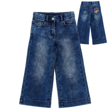 Bardzo miękkie jeansy dziewczęce Monnalisa 006512