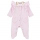 Różowy pajacyk niemowlęcy Monnalisa 006518 - A - ekskluzywne ubranka dla niemowląt
