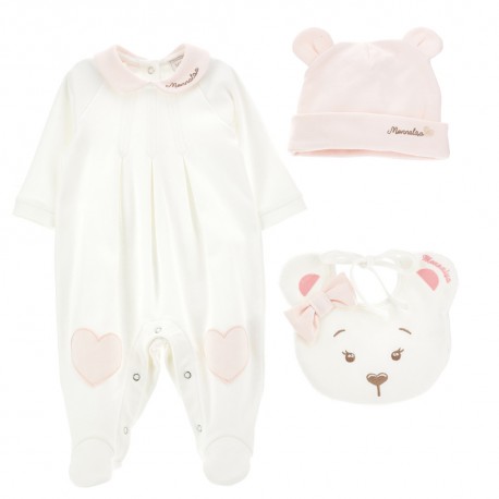 Komplet niemowlęcy Monnalisa 006519 - A ekskluzywne ubranka dla niemowląt