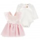 Komplet niemowlęcy Monnalisa 006520 - A - ekskluzywne ubranka dla małej dziewczynki