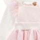 Komplet niemowlęcy Monnalisa 006520 - D - ekskluzywne ubranka dla małej dziewczynki