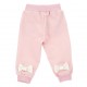 Różowe spodnie niemowlęce Monnalisa 006524 - C - dresy dla niemowląt