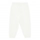 Białe spodnie niemowlęce Monnalisa 006526 - B - dresy dla dziewczynki