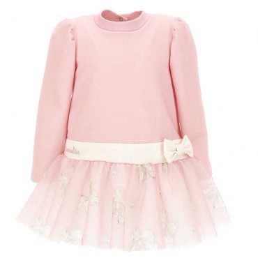 Różowa sukienka niemowlęca Monnalisa 006531