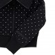 Czarna bluza dla dziewczynki Monnalisa 006536 - E - ciepłe bluzy dziewczece