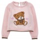 Sweterek niemowlęcy z misiem Monnalisa 006546 - A - sweter dla dziewczynki