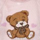 Sweterek niemowlęcy z misiem Monnalisa 006546 - C - sweter dla dziewczynki