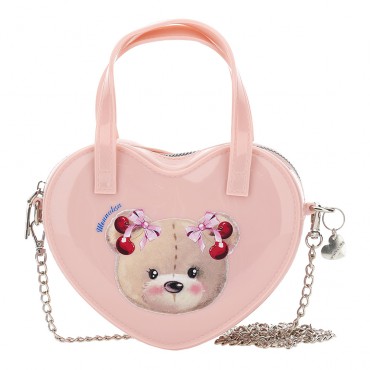 Różowa torebka dla dziewczynki Monnalisa 006558 - A - markowe torebki dziewczęce