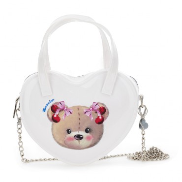 Biała torebka dla dziewczynki Monnalisa 006559 - A - efektowne torebki dziecięce