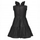 Czarna sukienka dla dziewczynki Monnalisa 006563 - B - sukienki dla nastolatki