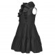 Czarna sukienka dla dziewczynki Monnalisa 006563 - C - sukienki dla nastolatki
