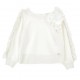 Śmietankowa bluza dla dziewczynki Monnalisa 006565 - A - eleganckie bluzy dla dziecka i nastolatki