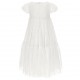 Koronkowa sukienka dziewczęca Monnalisa 006567 - B - białe sukienki dla dziewczynki