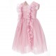 Tiulowa sukienka dla dziewczynki Monnalisa 006568 - D - sukienki balowe, na komunię, wesele