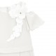 Biały kombinezon dla dziewczynki Monnalisa 006569 - C - ubrania wizytowe dla dzieci