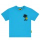 Turkusowa koszulka z nadrukiem Barrow 006572 - B - designerskie koszulki dla dziei i nastolatków