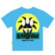 Turkusowa koszulka z nadrukiem Barrow 006572 - C - designerskie koszulki dla dziei i nastolatków