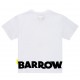 Biały t-shirt bawełniany Barrow Kids 006574 - C - designerskie ubrania dla dziecka i nastolatka