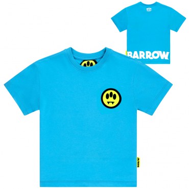 Turkusowa koszulka dla dziecka Barrow 006576 - A - t-shirt dla dziecka i nastolatka