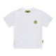 Biała koszulka dziecięca z nadrukiem Barrow 006579 - B - designerski t-shirt dla dziecka