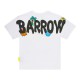 Biała koszulka dziecięca z nadrukiem Barrow 006579 - C - designerski t-shirt dla dziecka
