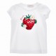 Koszulka dziewczęca z truskawką Monnalisa 006595 - A - bluzki dla dziecka