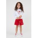 Czerwone szorty dla dziewczynki Monnalisa 006600 - A - krótkie spodenki dla dziecka