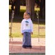 Bluza dziewczęca z kaczorem Monnalisa 006602 - B - bajkowe bluzy dla dzieci