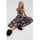Sukienka dziewczęca w kwiaty Monnalisa 006612 - B - efektowne sukienki dla nastolatek