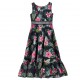 Sukienka dziewczęca w kwiaty Monnalisa 006612 - D - efektowne sukienki dla nastolatek