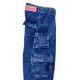 Obszerne jeansy dla dziewczynki Monnalisa 006619 - E - bojówki dla dziecka