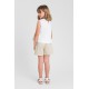 Biały top dla dziewczynki Twin Set 006626 - C - elegancka letnia bluzka dziewczeca