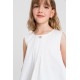 Biały top dla dziewczynki Twin Set 006626 - D- elegancka letnia bluzka dziewczeca