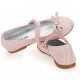Różowe balerinki dla dziewczynki Monnalisa 006629 - D - pantofelki dla dziecka