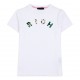 Biała koszulka dziewczęca John Richmond 006636 - A - t-shirt z bawełny