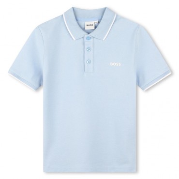 Koszulka polo dla chłopca Hugo Boss 006646 - A - eleganckie ubrania chłopięce