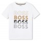 Koszulka z nadrukiem dla chłopca Hugo Boss 006649 - A - markowe ubrania dla dziecka