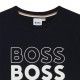 Granatowa koszulka dla chłopca Hugo Boss 006650 - B - markowy t-shirt dla dziecka