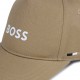 Beżowa czapka z daszkiem dla chłopca Boss 006651 - C - nakrycie głowy dla dziecka