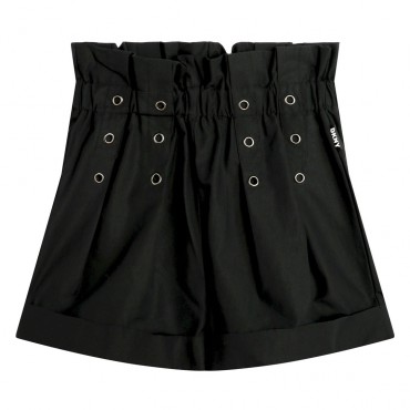 Czarne szorty dla dzieczynki DKNY 006653 - A - krótkie spodenki dla dziecka i nastolatki
