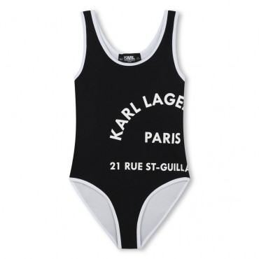 Dziewczęcy kostium kąpielowy Karl Lagerfeld 006659 - A - strój kąpielowy dla nastolatki