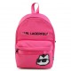 Neonowy plecak dziewczęcy Karl Lagerfeld 006666 - A - różowy plecak dla nastolatki