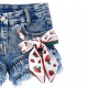 Jeansowe szorty dla dziewczynki Monnalisa 006676 - D - krótkie spodenki dla dziecka