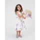 Dziewczęca sukienka midi Monnalisa 006683 - B - letnie sukienki dla dzieci