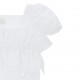 Biały crop top dla dziewczynki Monnalisa 006692 - C - krótka bluzka dla dziewczynki