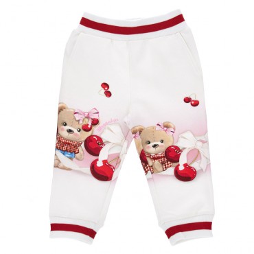 Spodnie dresowe dla dziewczynki Monnalisa 006609 - A - dresy niemowlęce