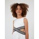 Czarna sukienka dla nastolatki Monnalisa 006702 - E - sukienka dziewczęca z odkrytymi plecami